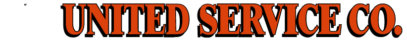 United Service Co. logo mark in white